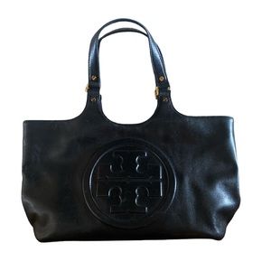 Black leather Tory Burch bag